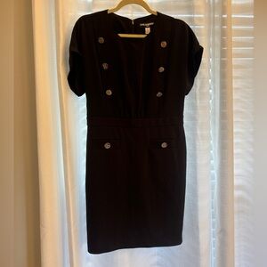 NEW! Karl Lagerfeld Button-Detail Dress